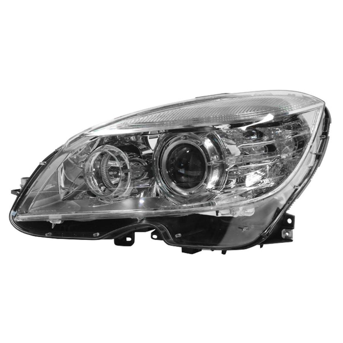 APG All Crash Bi-Xenon Head Lamp Passenger Side Certified suits Mercedes-Benz C Class 2007 to 2011 BAW-21032LHQ