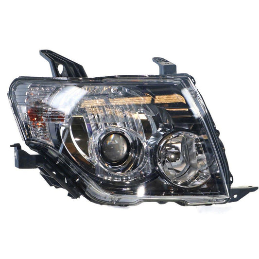 APG All Crash Halogen Black Head Lamp Drivers Side OEM Suits Mitsubishi Pajero NT 2009 to 2011 CPI-21035RHG