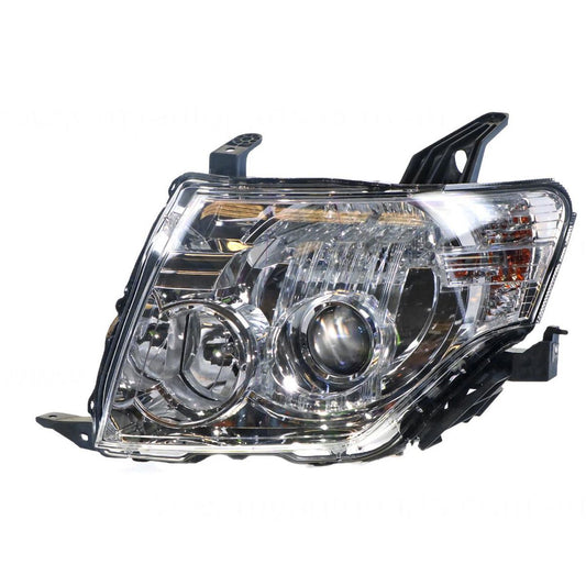 APG All Crash Xenon Head Lamp Passenger Side Genuine Suits Mitsubishi Pajero NW 2011 to 2014 CPJ-21030LHG