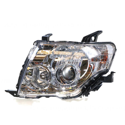 APG All Crash Xenon Head Lamp Passenger Side Genuine Suits Mitsubishi Pajero NX 2014 to 2021 CPM-21030LHG