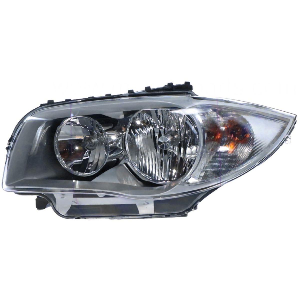 APG All Crash Halogen Silver Head Lamp Passenger Side OES Suits BMW 1 Series E87 2004 to 2007 EGA-21030LHP