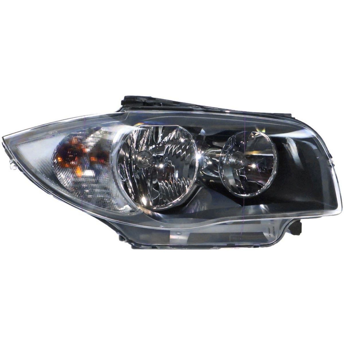 APG All Crash Halogen Head Lamp Drivers Side OES suits BMW 1 Series 2008 to 2011 EGA-21037RHP