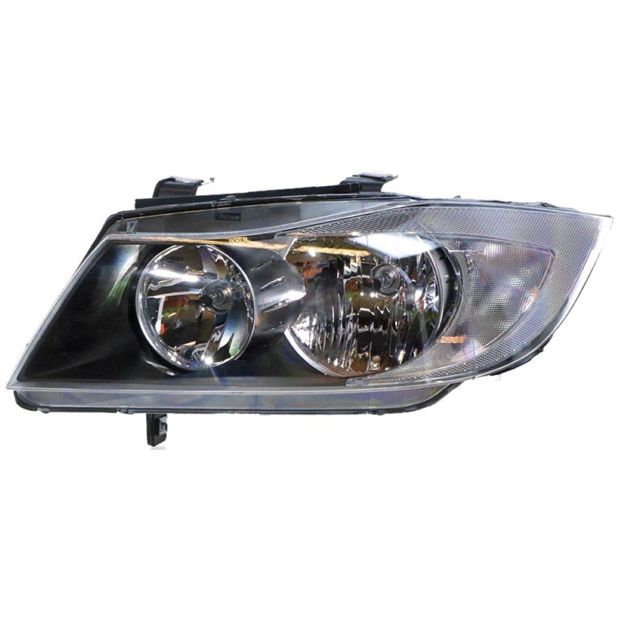 APG All Crash Halogen Manual Adjust Head Lamp Passenger Side OES Suits BMW 3 Series E90 2005 to 2008 ETE-21030LHP