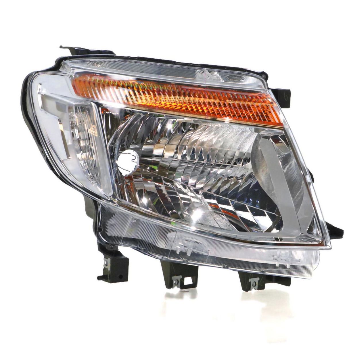 APG All Crash Chrome Head Lamp Drivers Side OEM Suits Ford Ranger Wildtrak PX 2011 to 2015 FCH-21031RHG