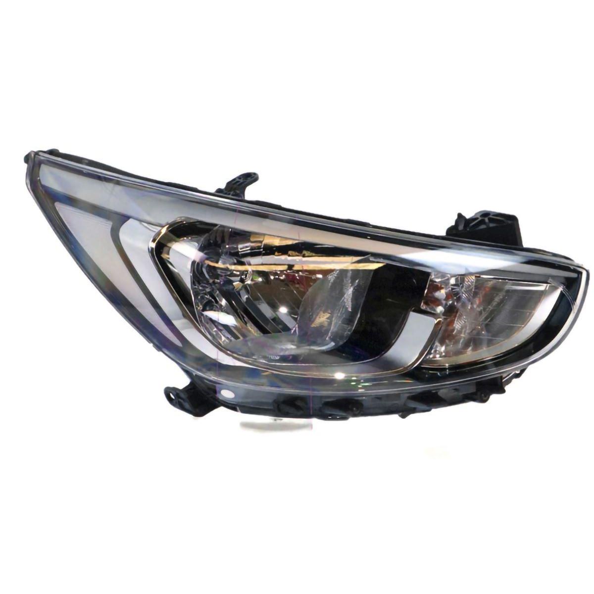 APG All Crash Halogen Head Lamp Drivers Side OEM Suits Hyundai Accent RB 2017 to 2019 HAD-21033RHG