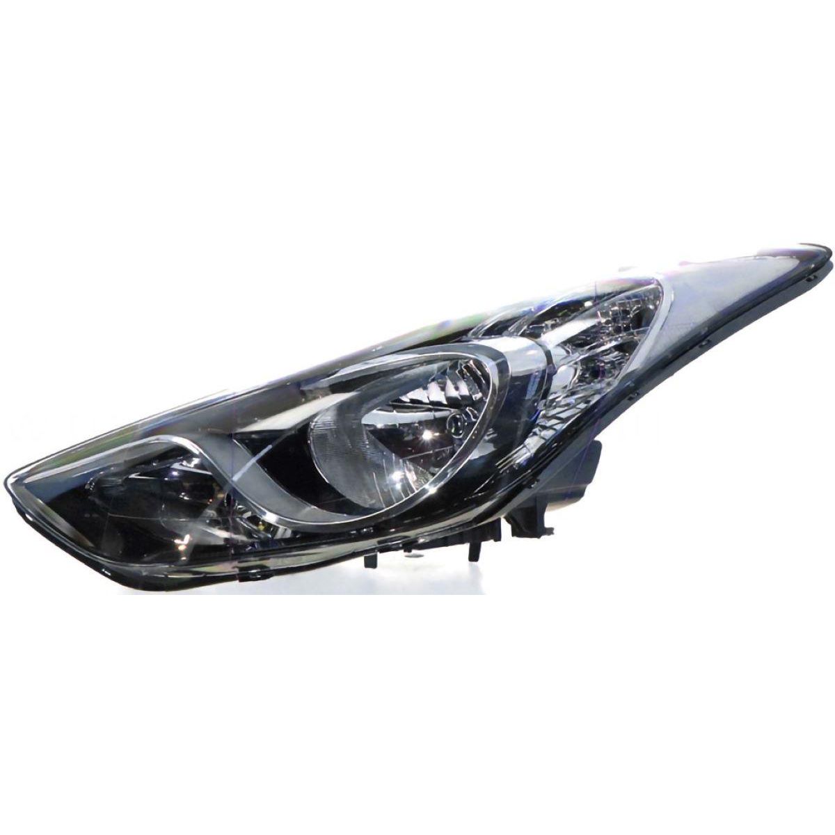 APG All Crash Halogen Head Lamp Passenger Side Certified Suits Hyundai Elantra MD 2011 to 2013 HLI-21030LHQ