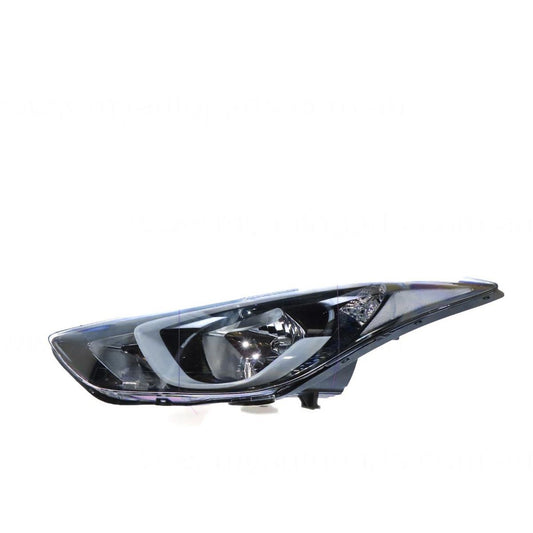 APG All Crash Halogen Head Lamp Passenger Side OEM Suits Hyundai Elantra MD 2013 to 2016 HLI-21031LHG
