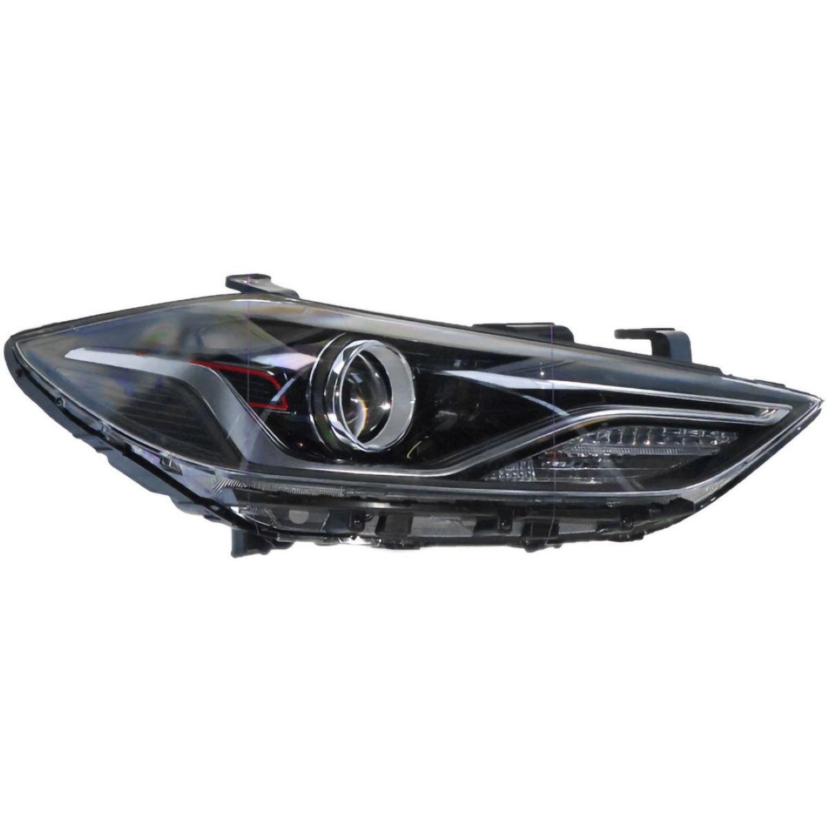 APG All Crash Bi-Xenon Head Lamp Drivers Side OEM Suits Hyundai Elantra AD SR Turbo 2016 to 2018 HLJ-21031RHG
