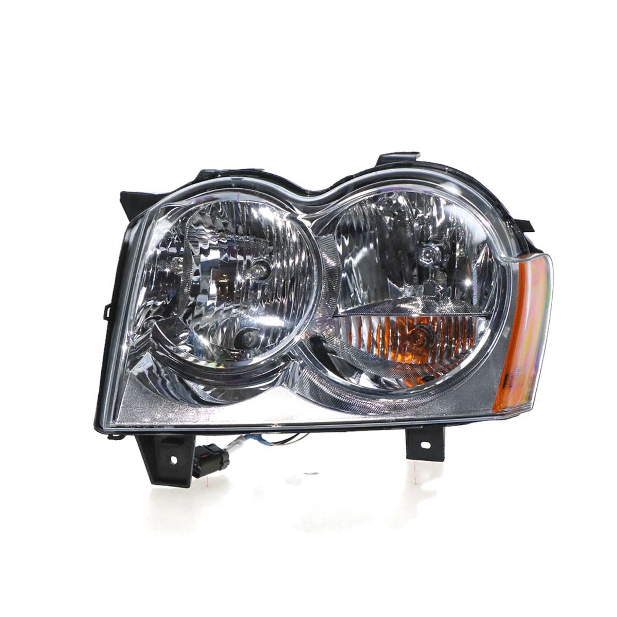 APG All Crash Halogen Manual Adjust Head Lamp Passenger Side OEM Suits Jeep Grand Cherokee WH 2005 to 2011 JCF-21030LHG