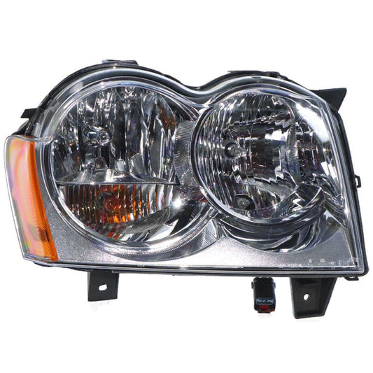 APG All Crash Halogen Manual Adjust Head Lamp Drivers Side OEM Suits Jeep Grand Cherokee WH 2005 to 2011 JCF-21030RHG