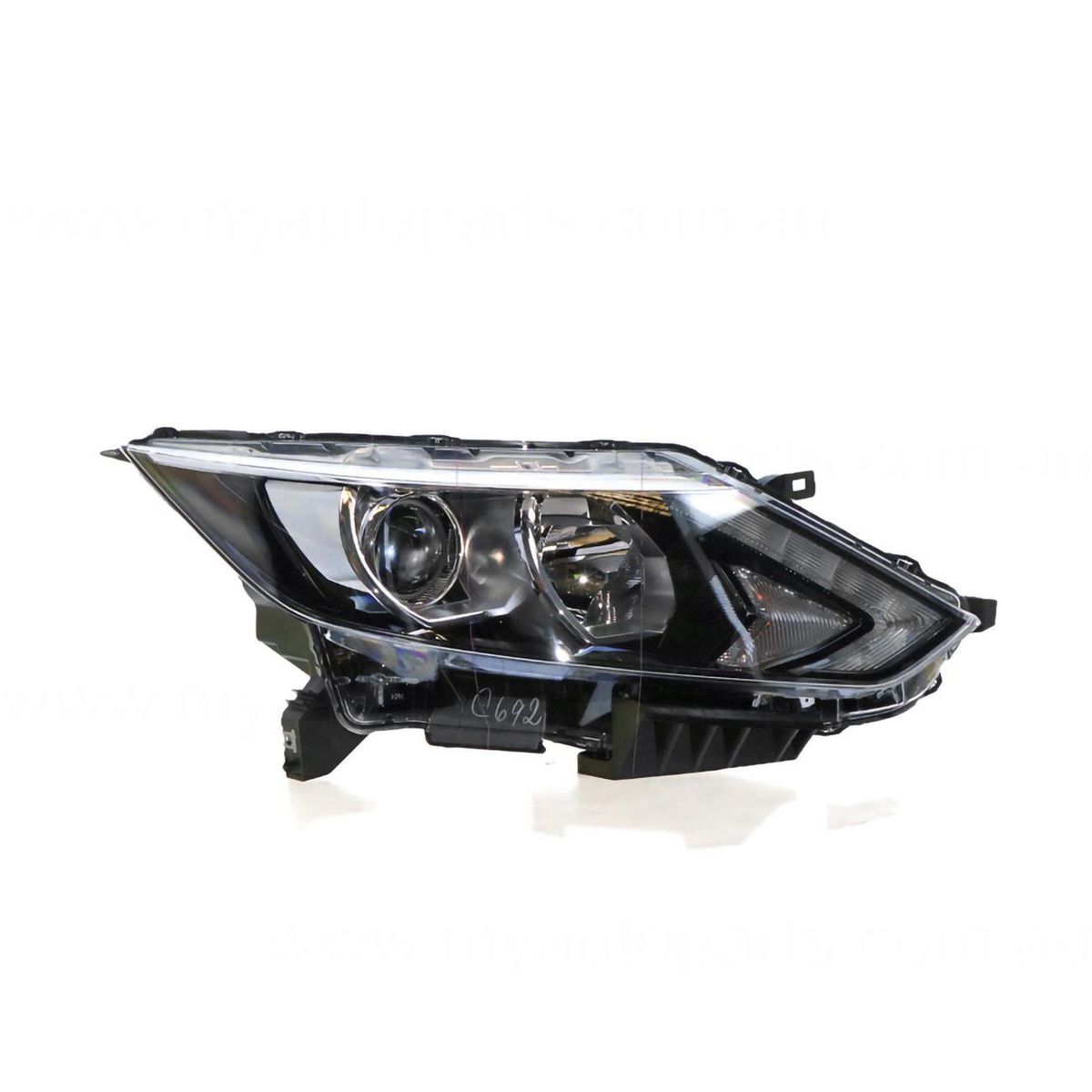 APG All Crash Halogen Head Lamp Drivers Side OEM Suits Nissan Qashqai J11 2014 to 2017 NDC-21030RHG