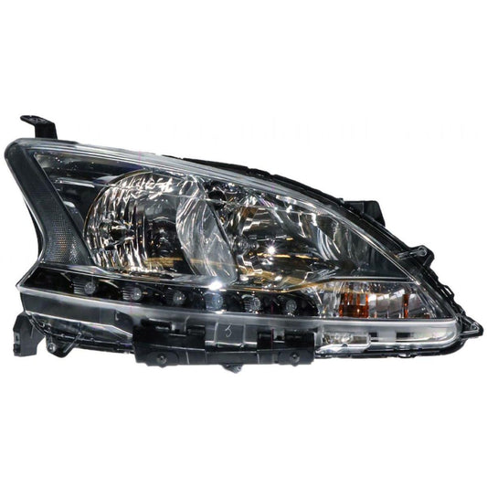 APG All Crash Halogen Head Lamp Drivers Side OEM Suits Nissan Pulsar ST B17 2012 to 2017 NPJ-21030RHG