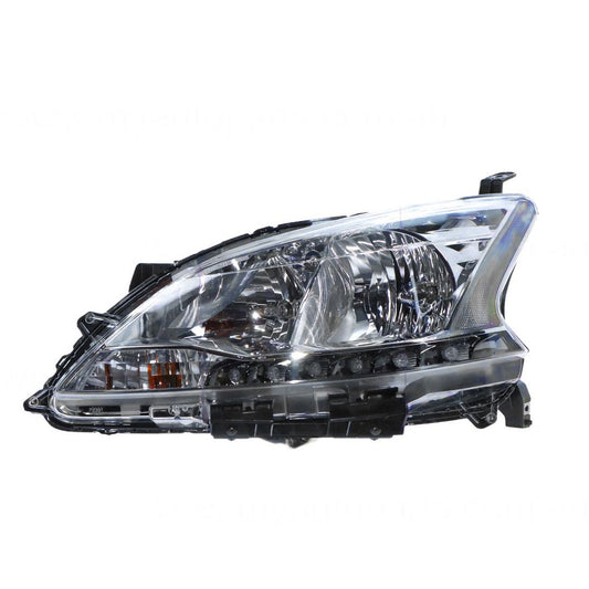 APG All Crash Halogen Head Lamp Passenger Side OEM Suits Nissan Pulsar ST-L B17 2012 to 2017 NPJ-21031LHG