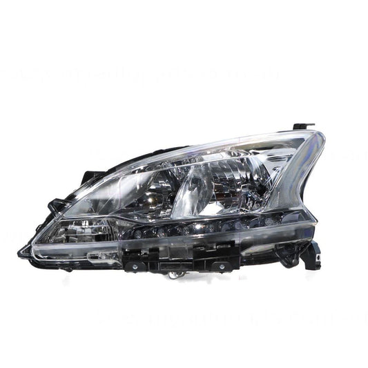 APG All Crash Halogen Head Lamp Passenger Side Certified Suits Nissan Pulsar ST-L B17 2012 to 2017 NPJ-21031LHQ
