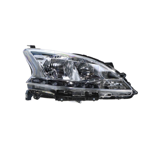 APG All Crash Halogen Head Lamp Drivers Side Certified Suits Nissan Pulsar ST-L B17 2012 to 2017 NPJ-21031RHQ