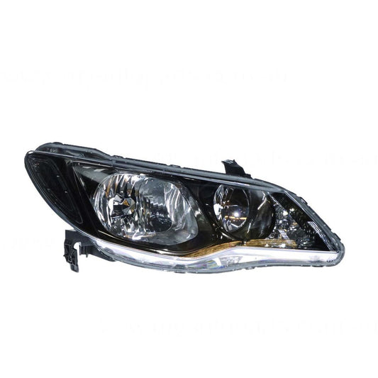 APG All Crash Head Lamp Drivers Side OEM Suits Honda Civic 8th Generation FD 2009 to 2012 OCO-21031RHG