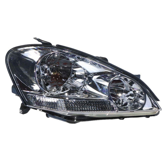 APG All Crash Halogen Manual Adjust Head Lamp Drivers Side OEM Suits Toyota Avensis Verso ACM20R 2001 to 2003 TAV-21030RHG