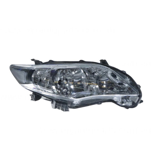 APG All Crash Halogen Head Lamp Drivers Side Certified Suits Toyota Corolla ZRE152R 2010 to 2013 TCP-21036RHQ