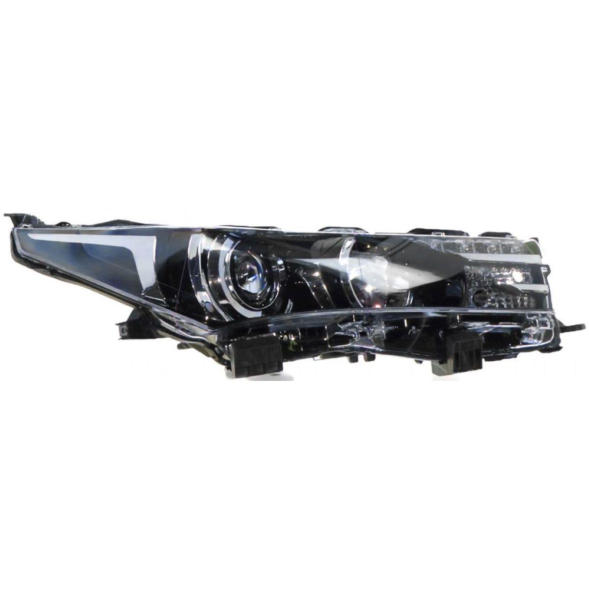 APG All Crash LED Head Lamp Drivers Side OEM Suits Toyota Corolla ZR ZRE172R Sedan 12/2013 to 11/2016 TCQ-21031RHG