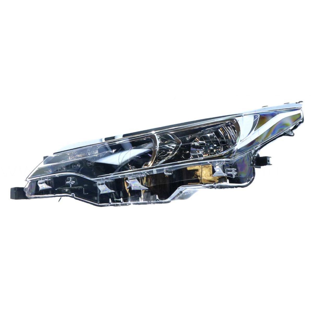 APG All Crash Halogen Head Lamp Passenger Side OEM Suits Toyota Corolla ZRE172R 2016 to 2019 TCQ-21032LHG