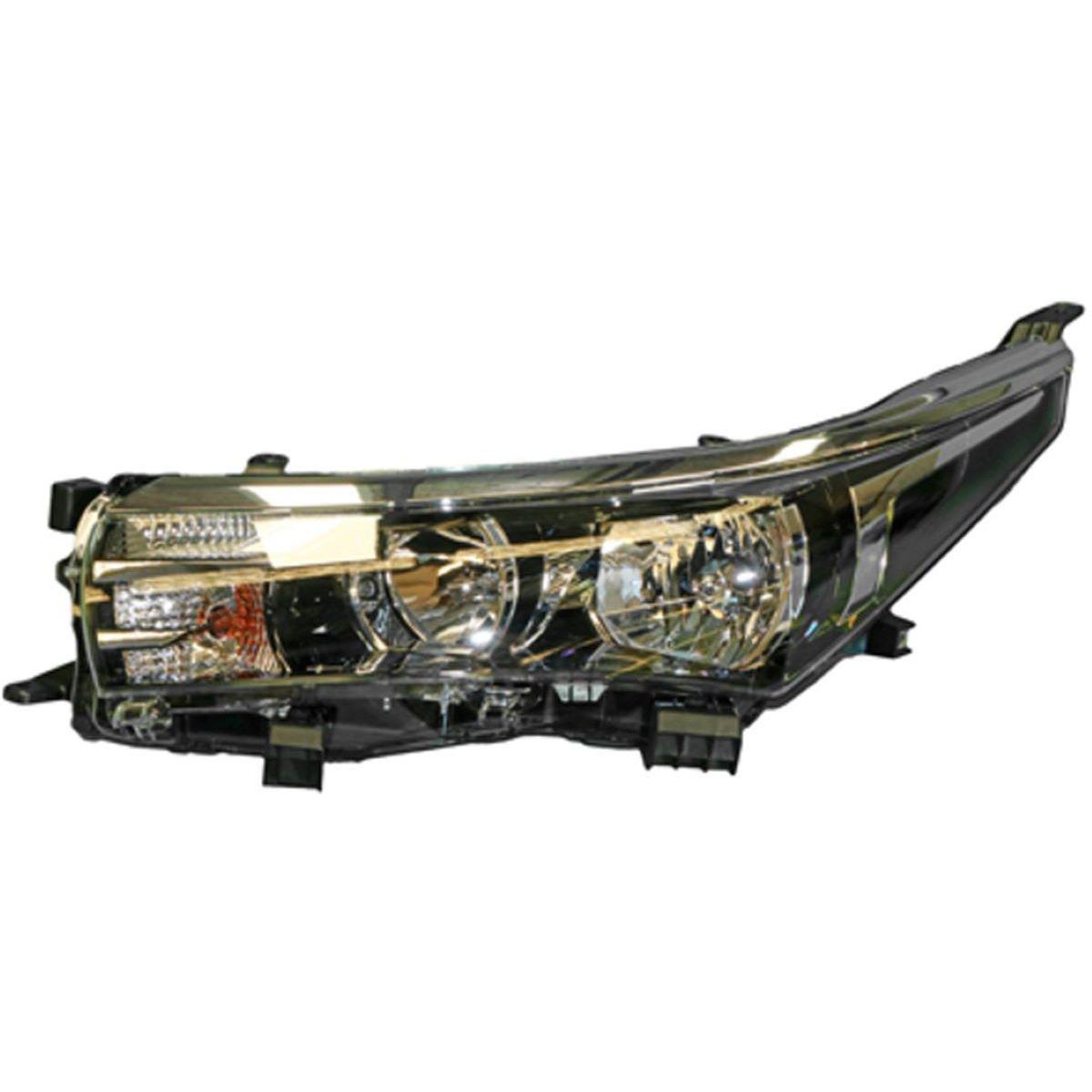 APG All Crash Halogen Head Lamp with Mould Passenger Side OEM Suits Toyota Corolla ZRE172R 2013 to 2016 TCQ-21034LHG