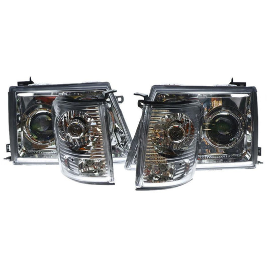 APG All Crash Performance Set Head Lamp with Corner Lamps Certified suits Toyota Hilux 9/2001 to 7/2004 TIL-21035Q