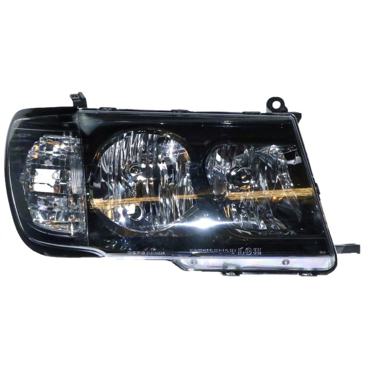 APG All Crash Performance Head Lamp Pair Certified Suits Toyota Landcruiser 100 Series 1998 to 2005 TLF-21033Q