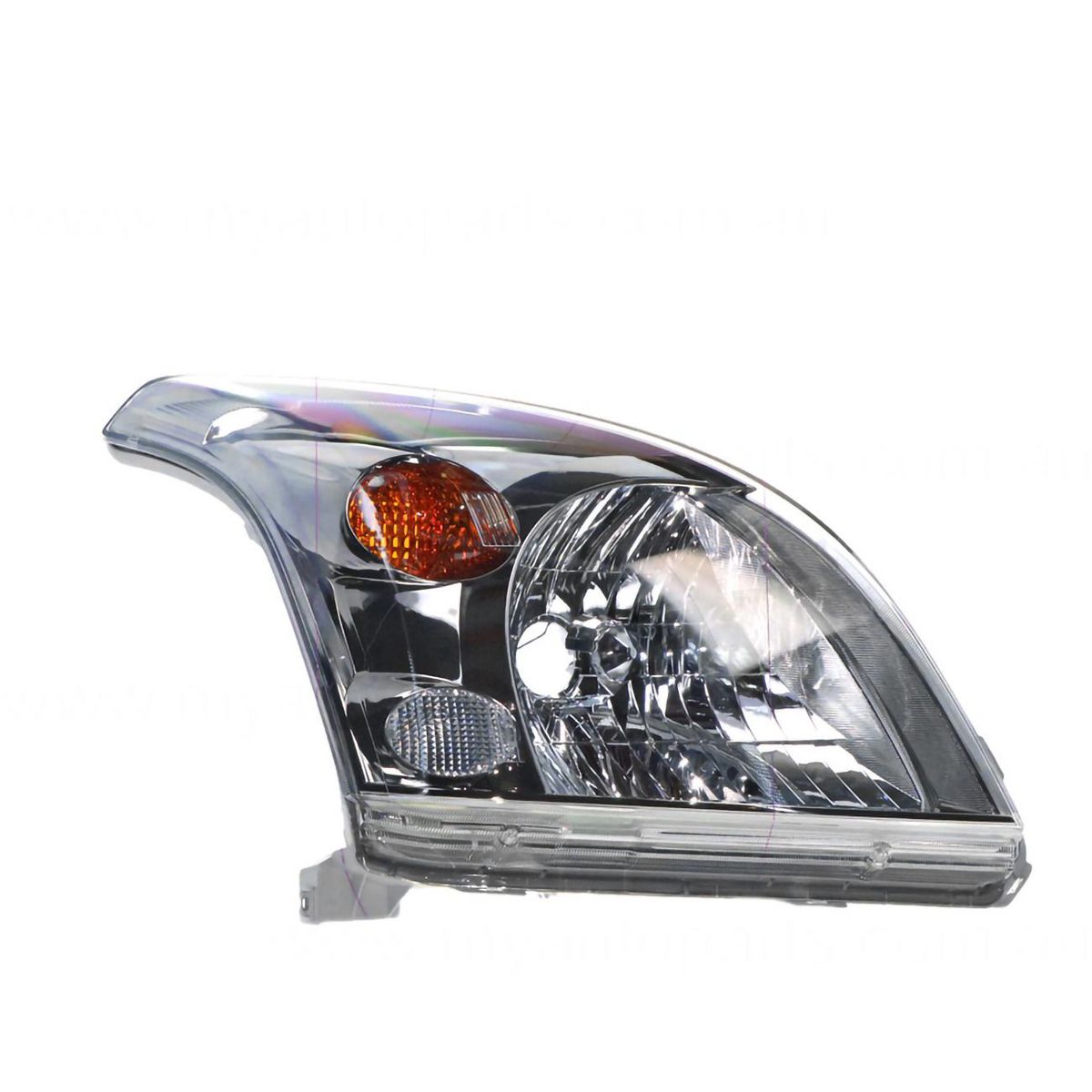 APG All Crash Halogen Head Lamp Drivers Side OEM Suits Toyota Prado 120 Series VX/Grande 2007 to 2009 TLH-21033RHG