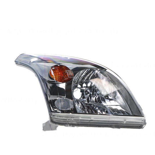 APG All Crash Halogen Head Lamp Drivers Side OEM Suits Toyota Prado 120 Series VX/Grande 2007 to 2009 TLH-21033RHG