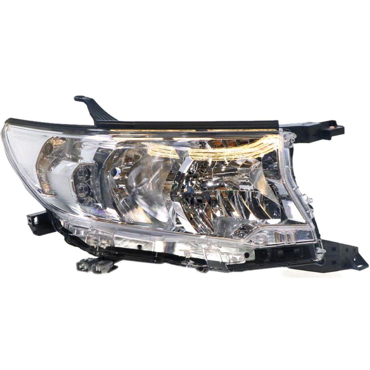 APG All Crash Halogen Head Lamp Drivers Side OEM Suits Toyota Prado GX GDJ150R 2017 to 2021 TLI-21035RHG