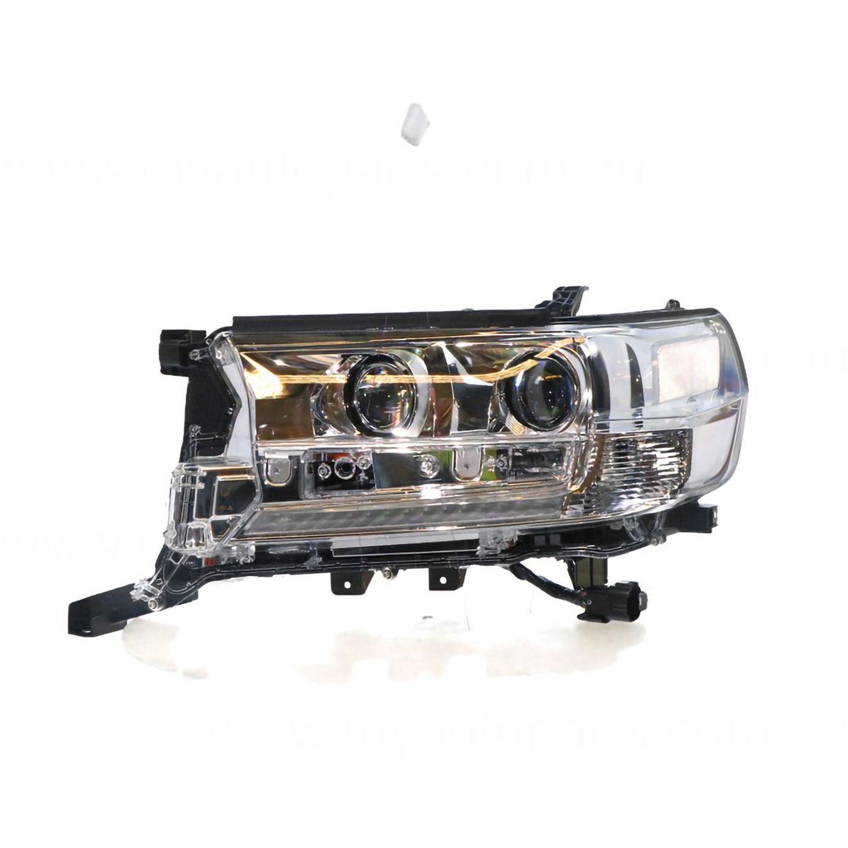 APG All Crash Bi-LED Head Lamp with Auto Levelling and DRL Passenger Side OEM suits Toyota Landcruiser 200 Series VX/Sahara 9/2015 On TLJ-21032LHG