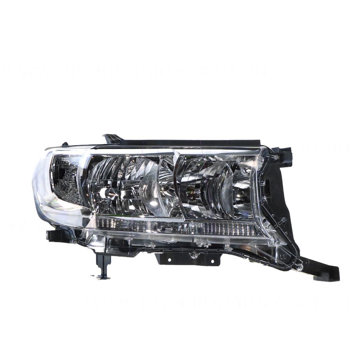 APG All Crash Halogen Head Lamp Drivers Side OEM Suits Toyota Landcruiser GX VDJ200 2015 to 2021 TLJ-21034RHG