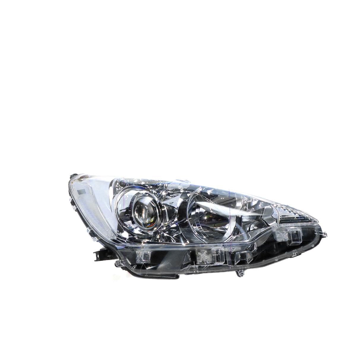 APG All Crash Halogen Electric Adjust Head Lamp Drivers Side OEM Suits Toyota Prius-C NHP10R E-CVT2011 to 2015 TPF-21030RHG