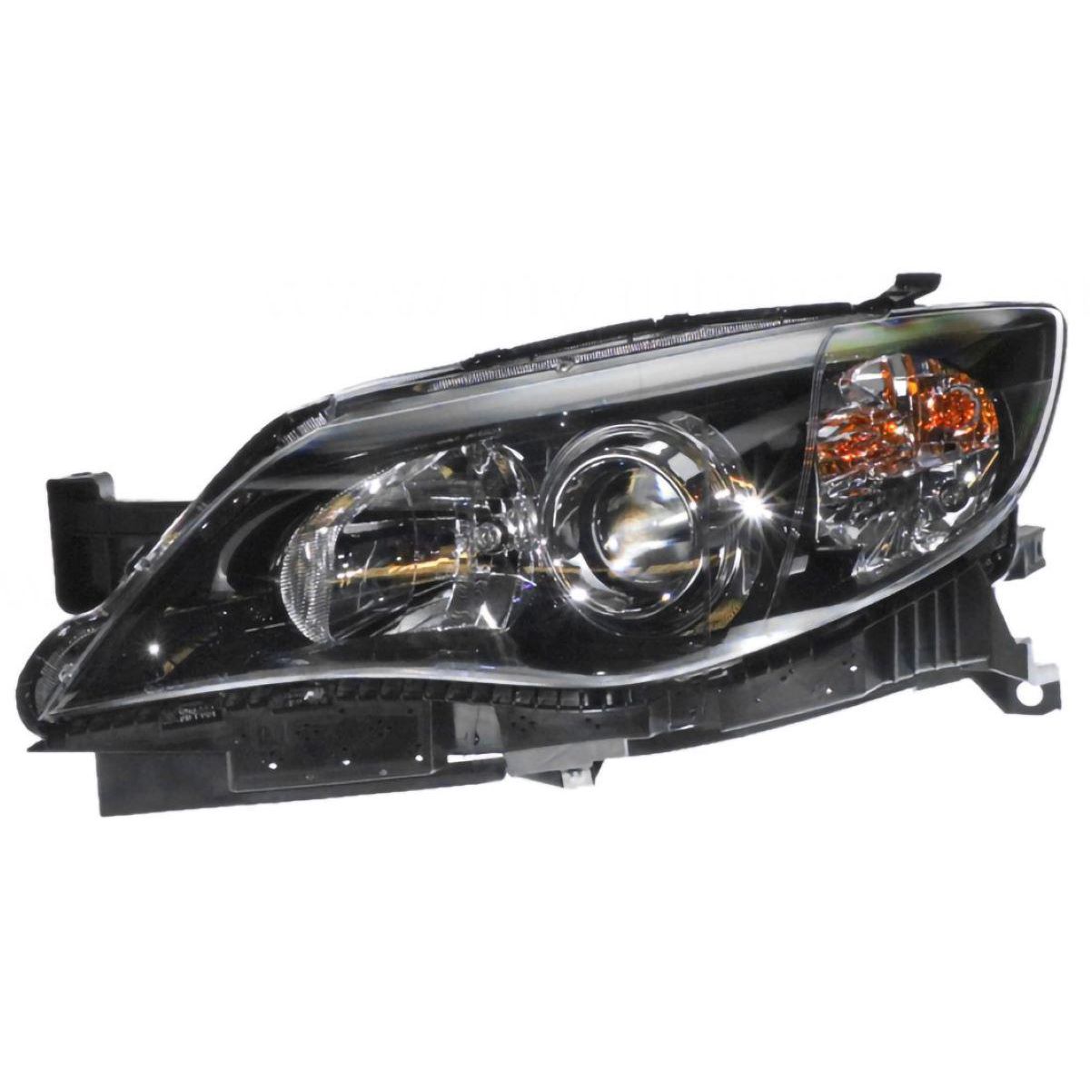 APG All Crash Black Head Lamp Passenger Side OEM suits Subaru Impreza/WRX/STi 2007 to 2014 UIF-21030LHG