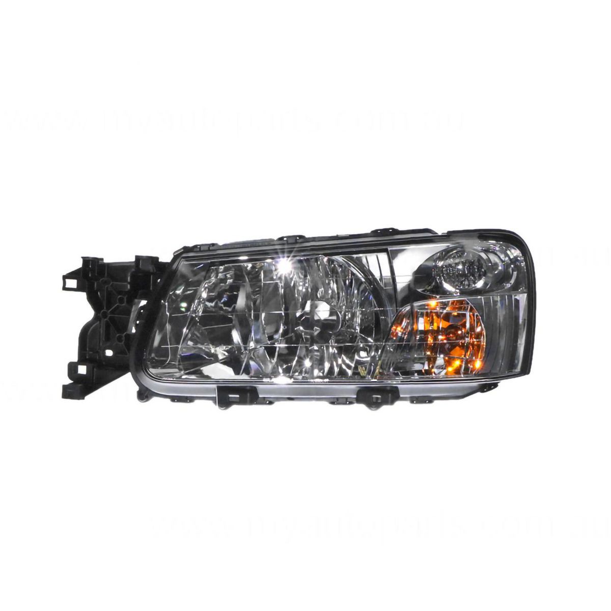 APG All Crash Chrome Head Lamp Passenger Side OEM suits Subaru Forester SG 2002 to 2005 UZE-21030LHG