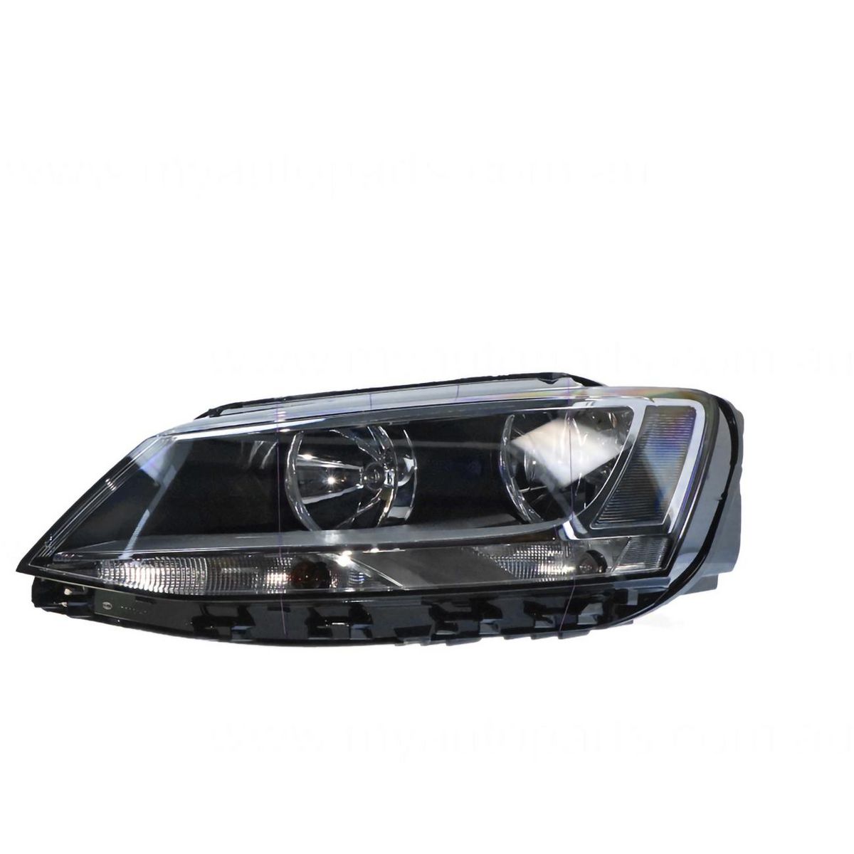 APG All Crash Halogen Manual Adjust Head Lamp Passenger Side OES Suits Volkswagen Jetta 1B 2011 to 2017 VJU-21030LHP