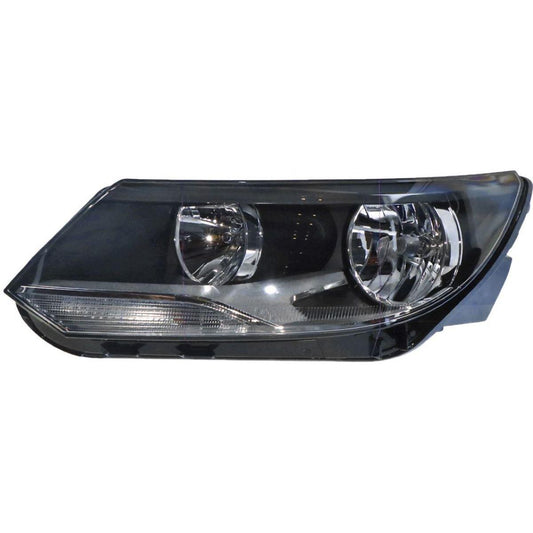 APG All Crash Halogen Electric Adjust Head Lamp Passenger Side OES Suits Volkswagen Tiguan 5N 2011 to 2016 VNA-21032LHP