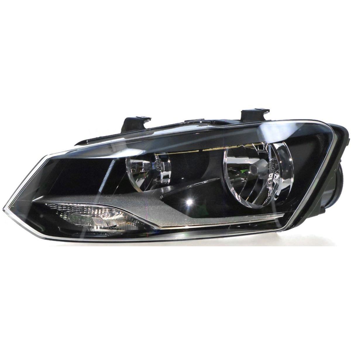 APG All Crash Halogen Head Lamp Passenger Side OES Suits Volkswagen Polo GTi/Comfortline 6R 2010 to 2014 VOE-21031LHP
