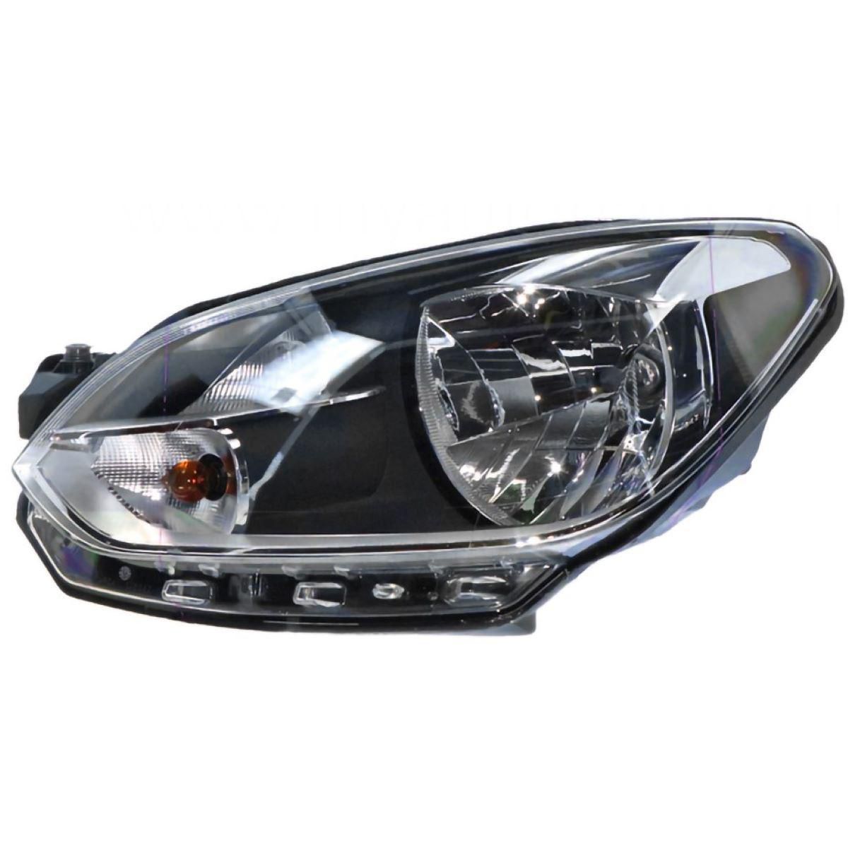 APG All Crash Halogen Electric Adjust Head Lamp Passenger Side OES Suits Volkswagen Up AA 2012 to 2014 VUA-21030LHP