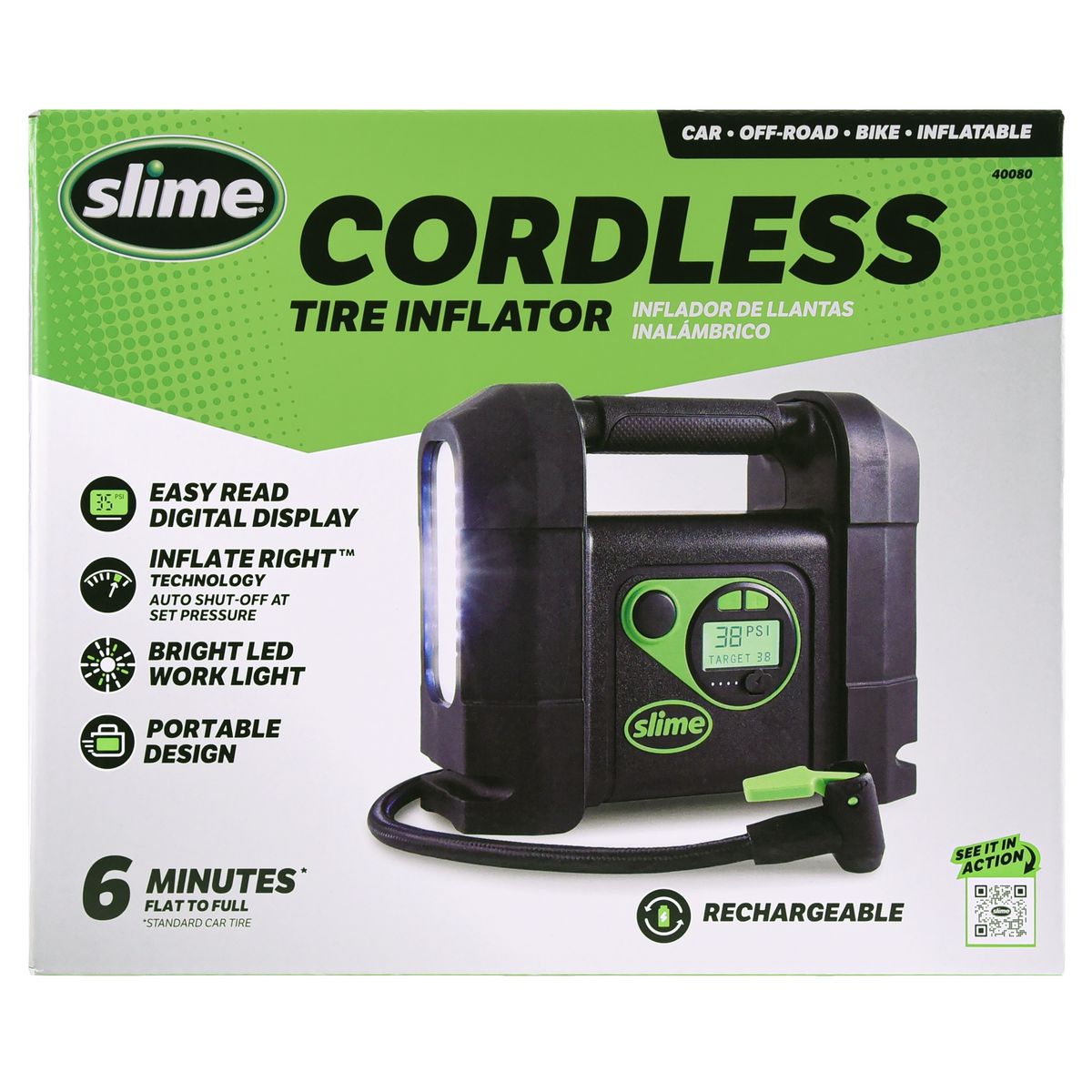 Slime Cordless Tyre Inflator 40080