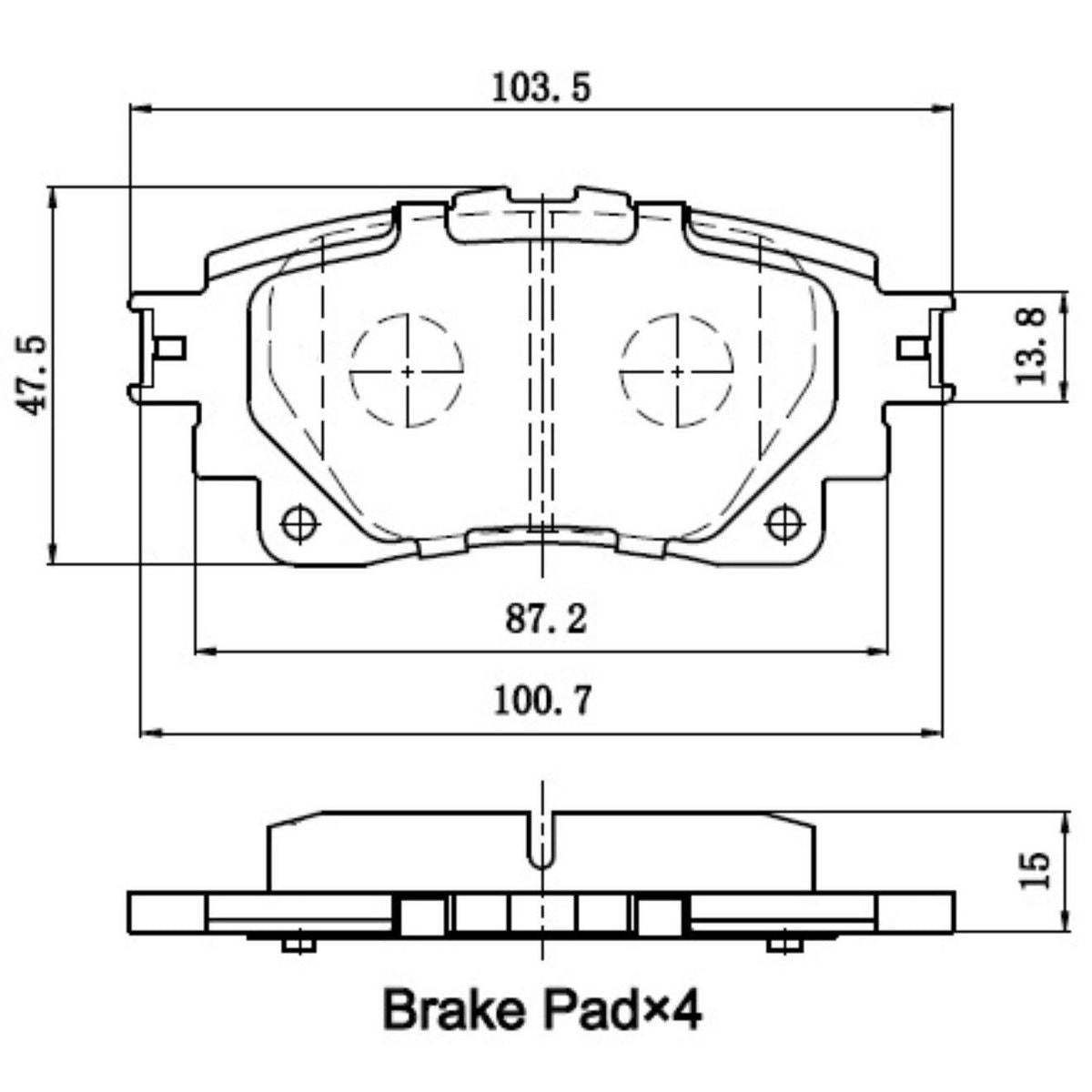 RDA Phantom Ceramic Brake Pad Set RDC2540