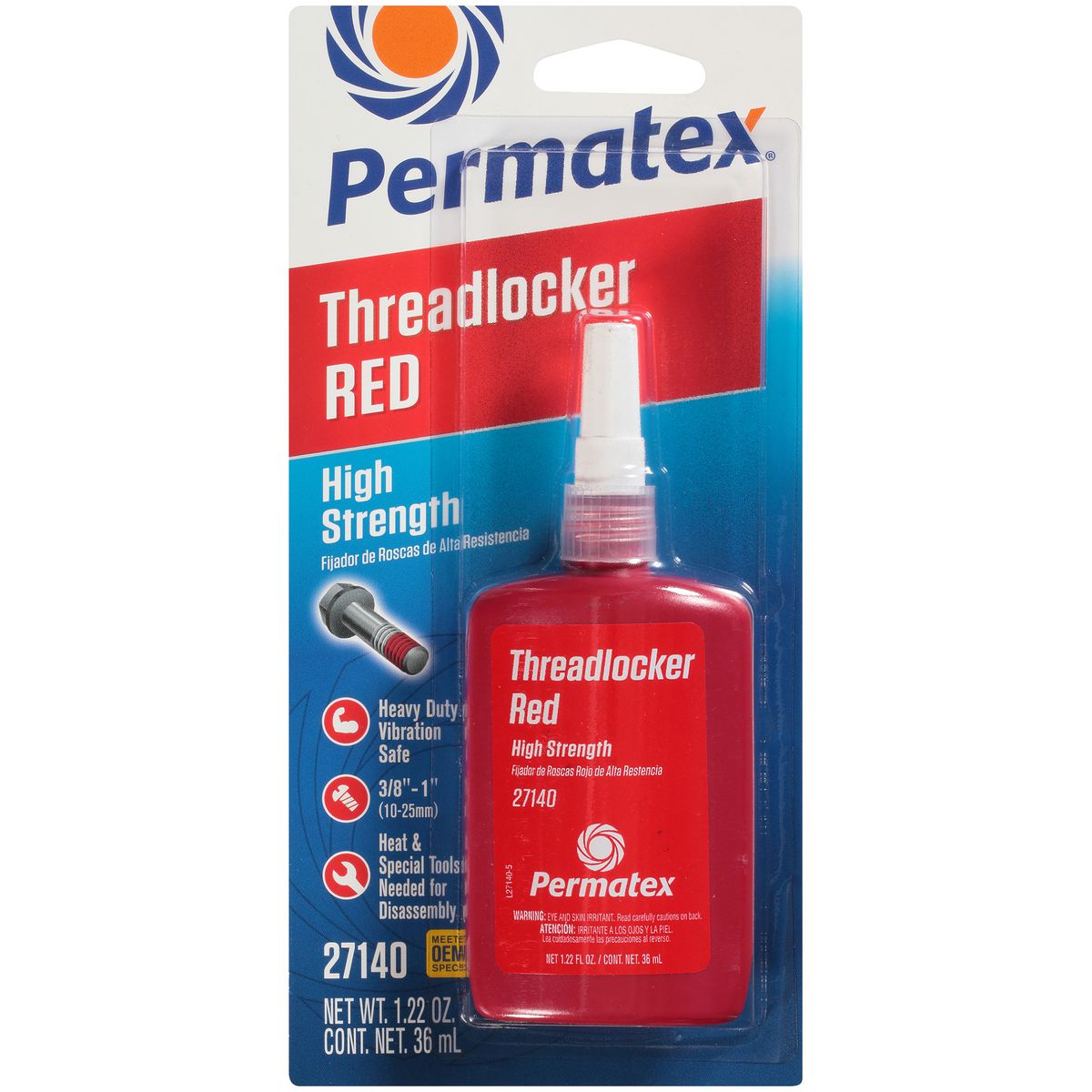 Permatex High Strength Threadlocker Red 36Ml PX27140