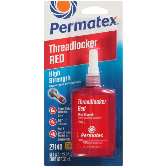 Permatex High Strength Threadlocker Red 36Ml PX27140