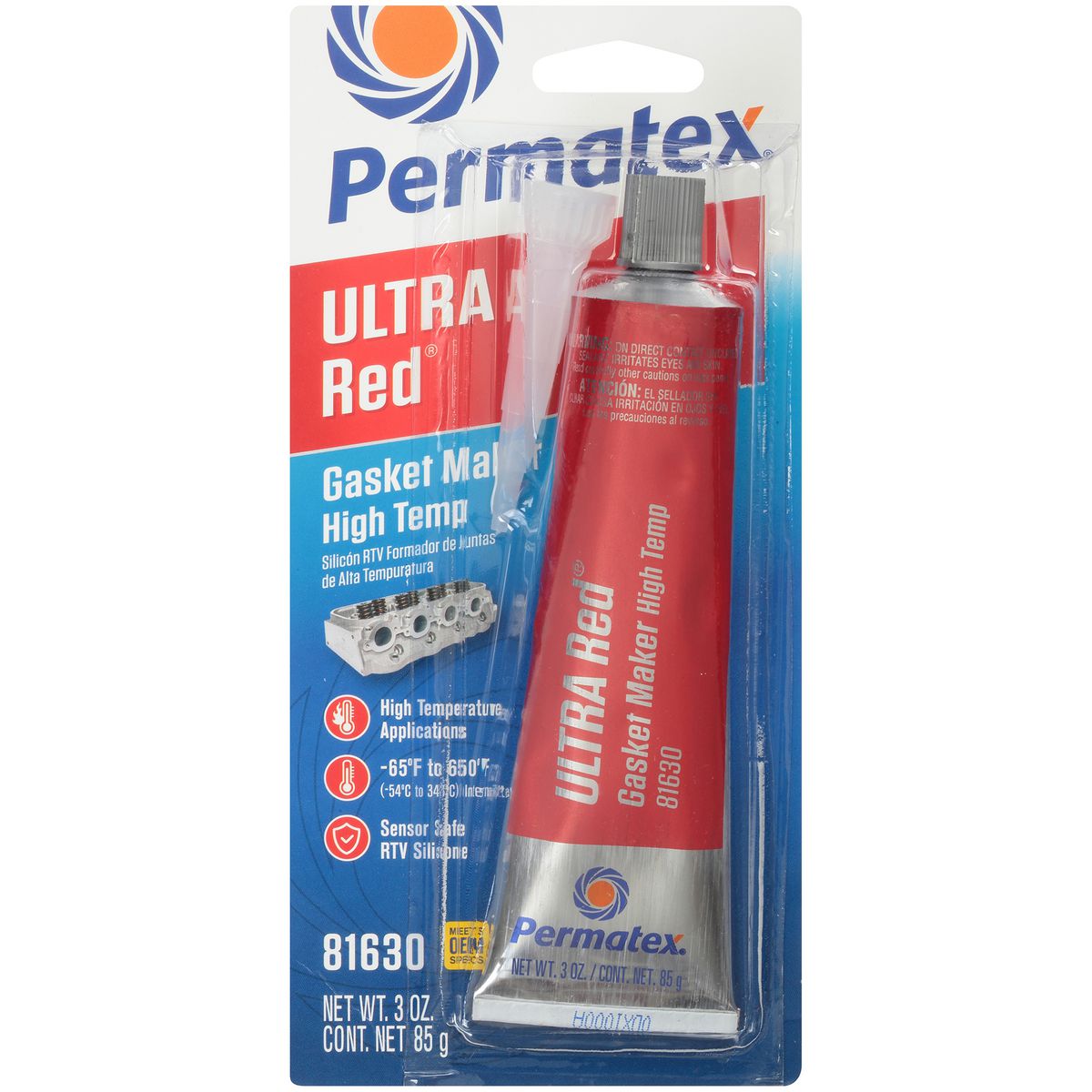 Permatex Ultra Red Rtv Silicone Gasket Maker 85G PX81630