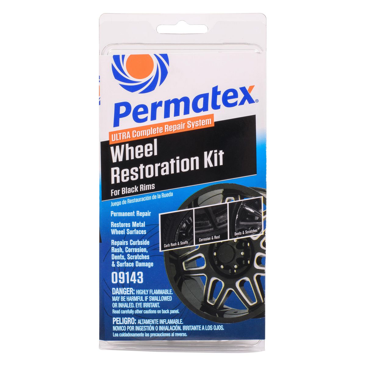 Permatex Wheel Restoration Kit Black PX09143