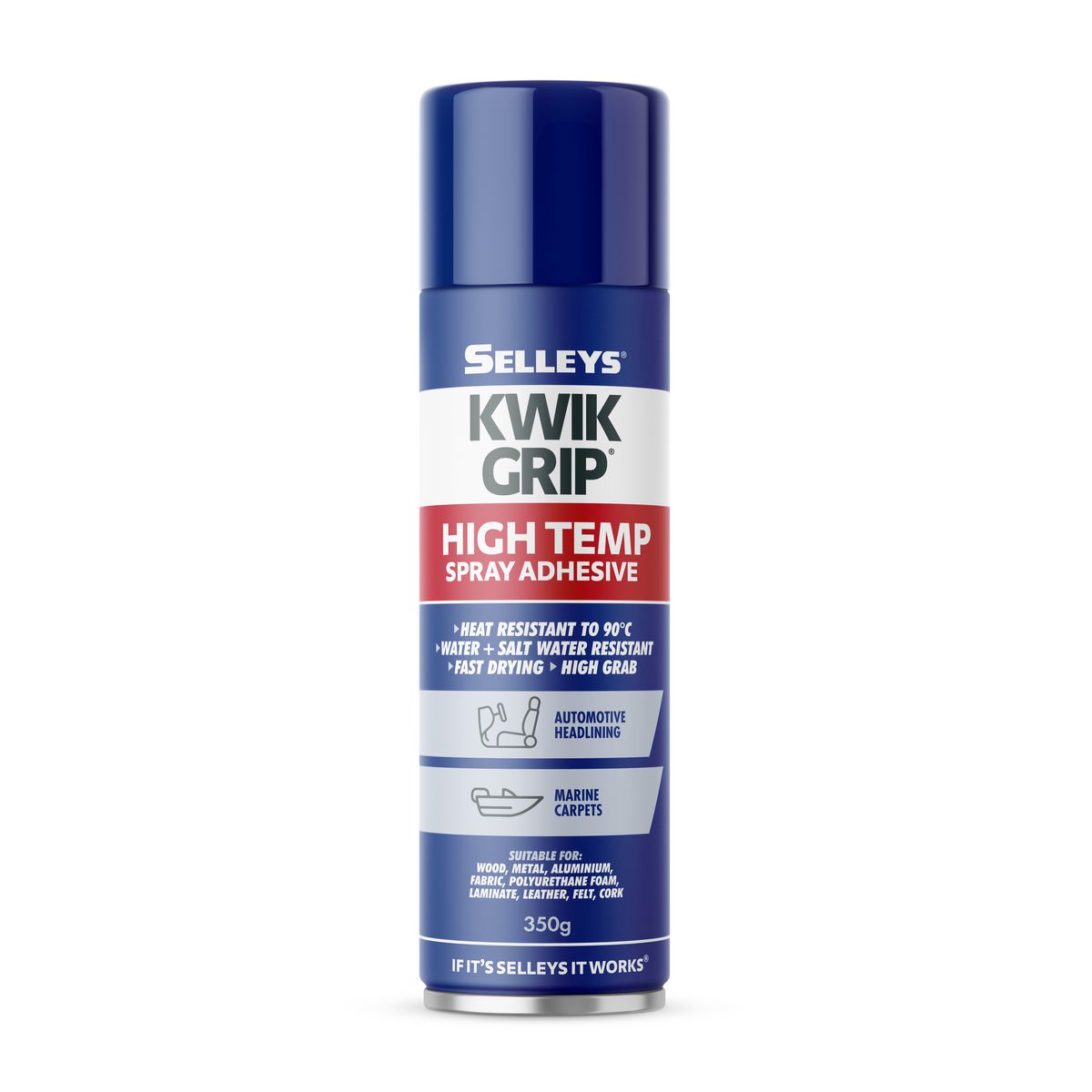 Selleys Kwik Grip High Temp Spray 250Gm 103093