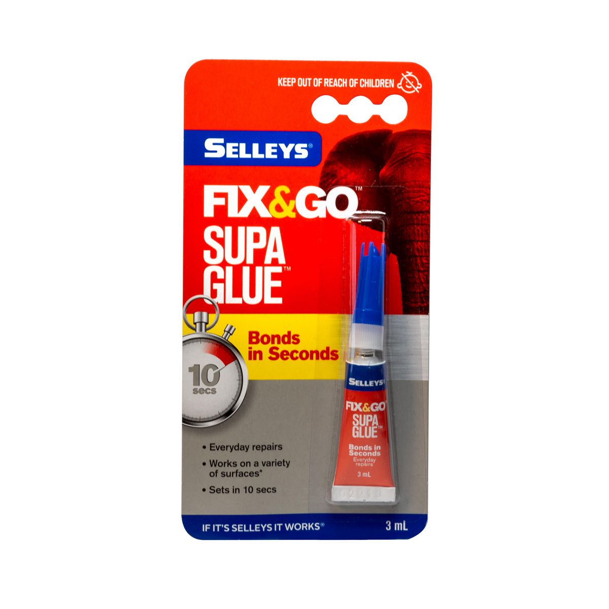 Selleys Fix 'N' Go Supa Glue 3Ml 930069710025201