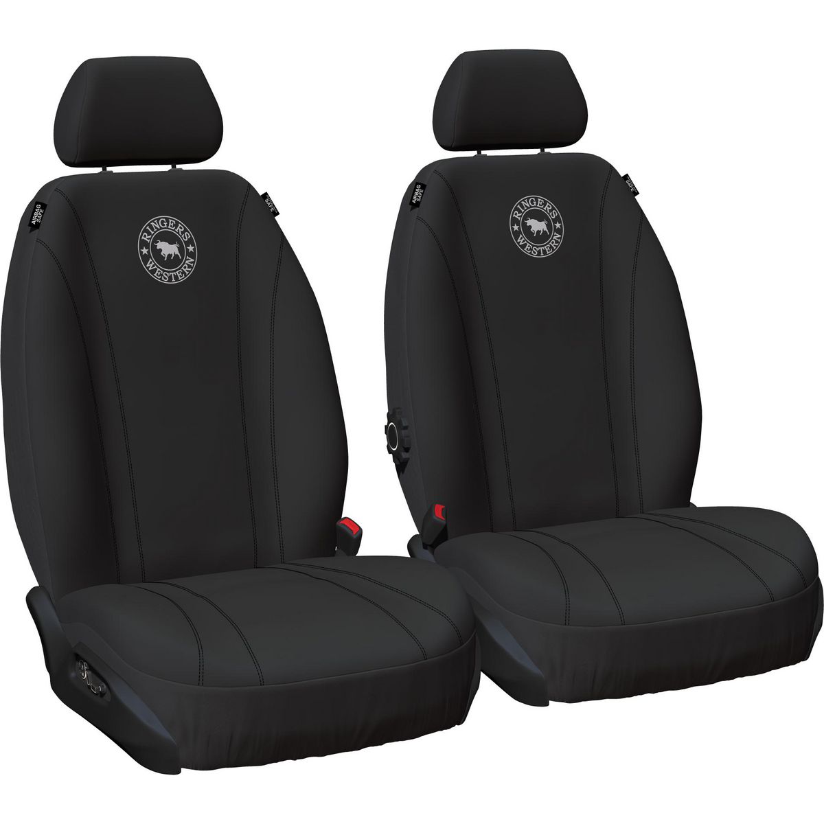 Ringers Western Front Car Seat Covers Neoprene Black - Pair NPRW-BW30