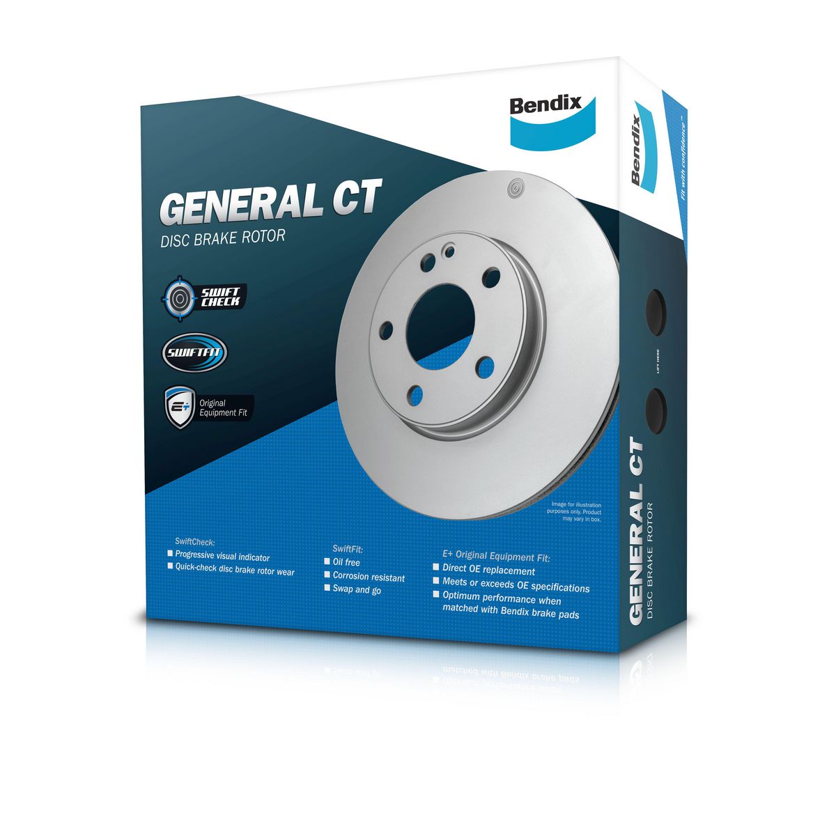 Bendix General CT Brake Rotor Single BR3551 GCT