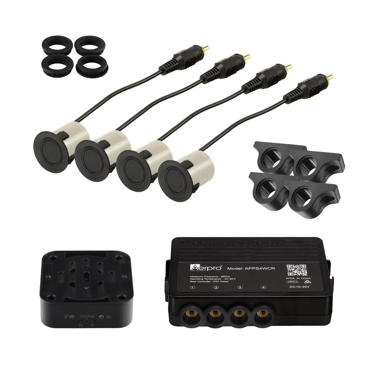 Aerpro Commercial Vehicle Rear Wireless Parking Sensor System APPS4WCR